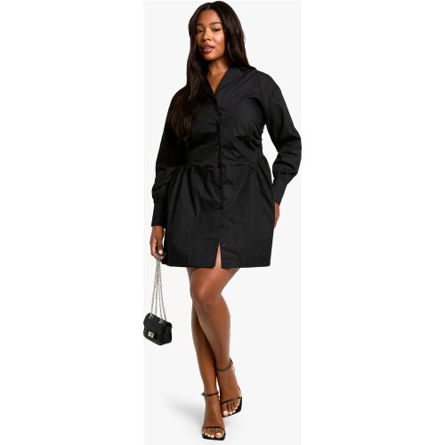 Grande Taille - Robe Chemise Froncée - 44 - boohoo - Modalova
