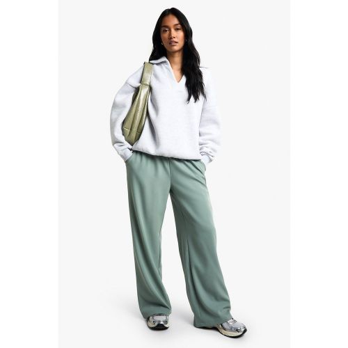 Pantalon Large Fluide À Taille Élastiquée - 34 - boohoo - Modalova