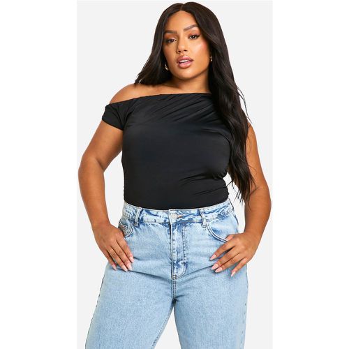 Grande Taille - Top À Encolure Asymétrique - 46 - boohoo - Modalova