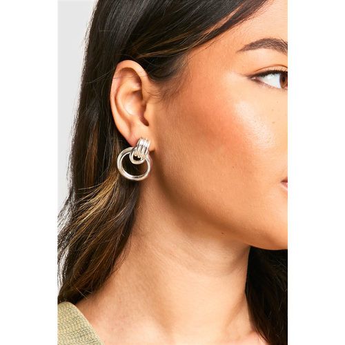 Boucles D'Oreilles Torsadées - One Size - boohoo - Modalova