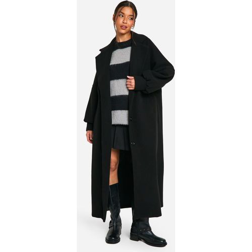 Manteau Long Oversize Effet Laine - 36 - boohoo - Modalova