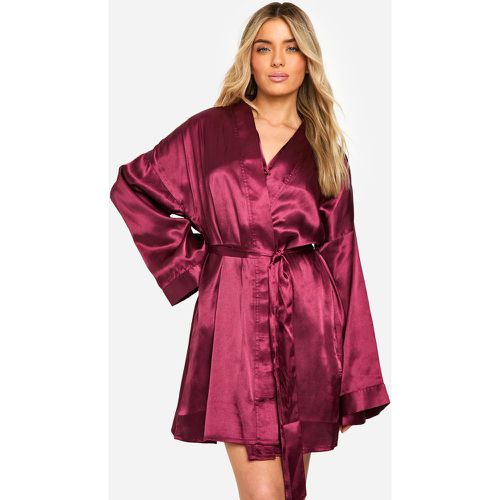 Robe De Chambre Satinée - 38 - boohoo - Modalova