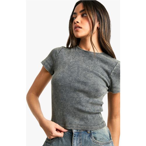 T-Shirt Délavé Sans Coutures - 40 - boohoo - Modalova