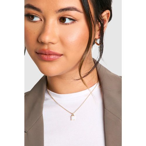 Collier Carré En Pierre Fantaisie - One Size - boohoo - Modalova