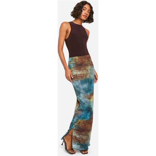 Tall" Abstract Mesh Maxi Skirt - 38 - boohoo - Modalova