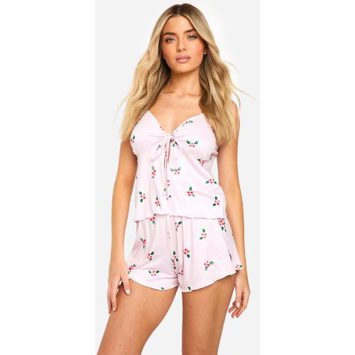 Pyjama À Attaches Avec Short - 36 - boohoo - Modalova