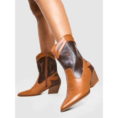 Santiags Contrastantes - 39 - boohoo - Modalova