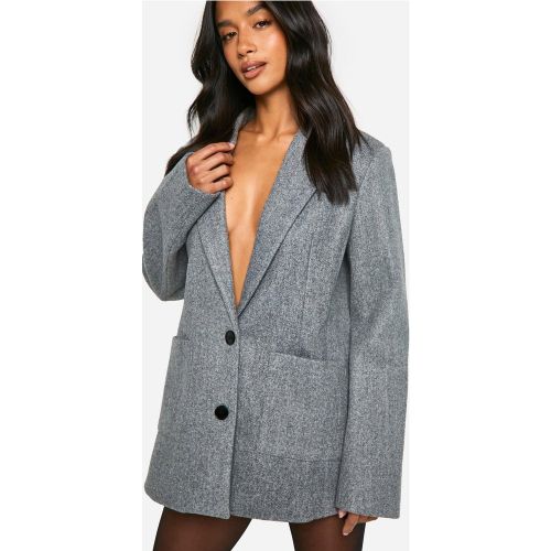 Petite" - Blazer Effet Laine - 36 - boohoo - Modalova