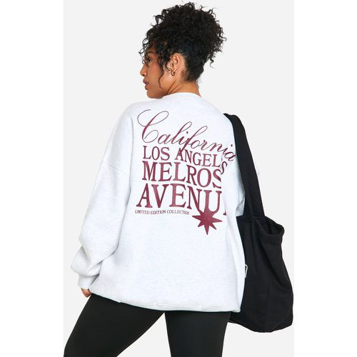 Grande Taille - Sweat Oversize À Slogan California - 46 - boohoo - Modalova