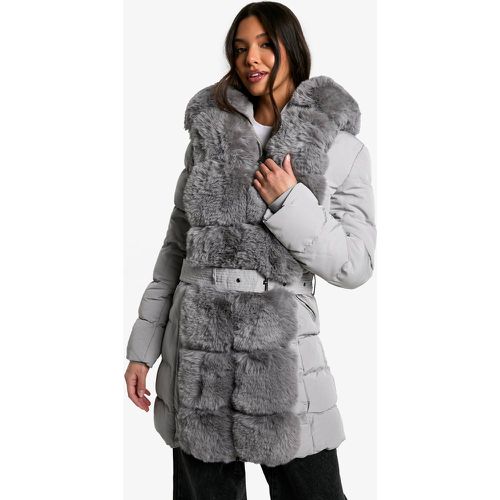 Parka Premium À Capuche En Synthétique - S - boohoo - Modalova