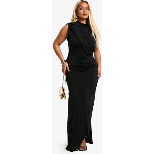 Grande Taille - Robe Portefeuille Moulante - 44 - boohoo - Modalova