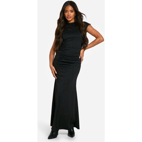 Robe Longue Froncée Texturée - 38 - boohoo - Modalova