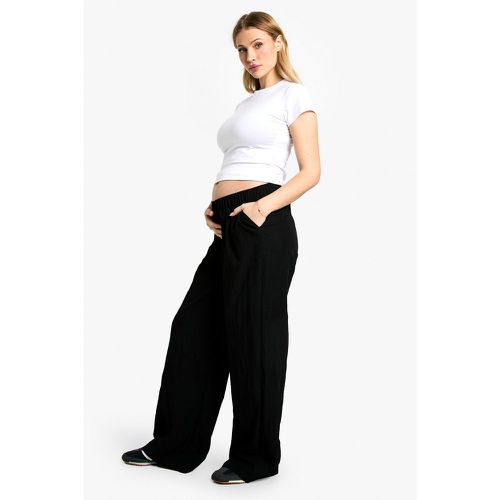 Maternité - Pantalon De Grossesse Large En Nylon - 40 - boohoo - Modalova