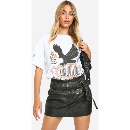 T-Shirt Oversize À Imprimé Worldwide - S - boohoo - Modalova