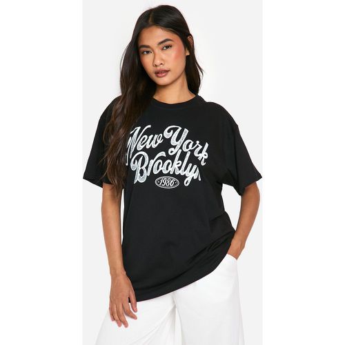 T-Shirt Oversize À Imprimé New York - L - boohoo - Modalova