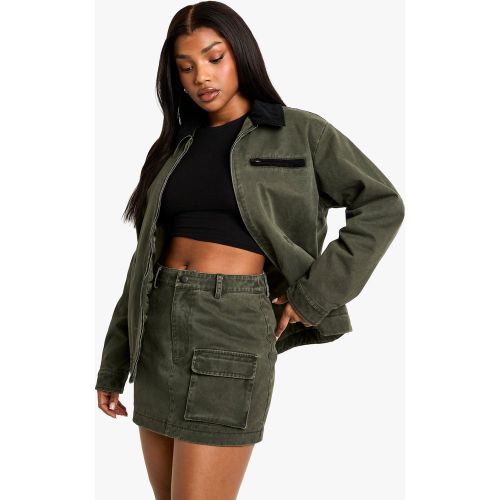 Mini-Jupe Délavée - 36 - boohoo - Modalova