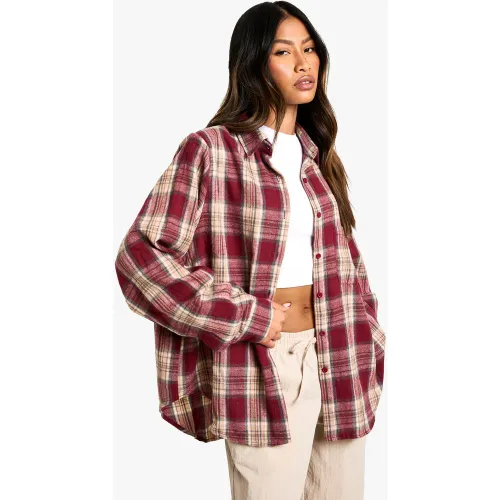 Chemise Oversize À Carreaux - 34 - boohoo - Modalova