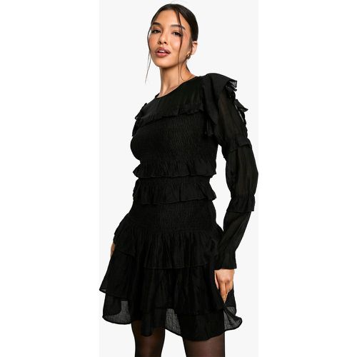 Robe Courte À Volants - 38 - boohoo - Modalova