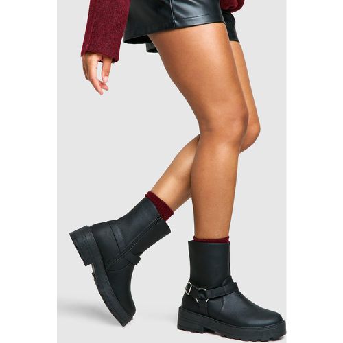 Bottes Biker Hautes À Plateforme - 38 - boohoo - Modalova