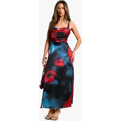 Robe Corset Longue Fleurie - 34 - boohoo - Modalova