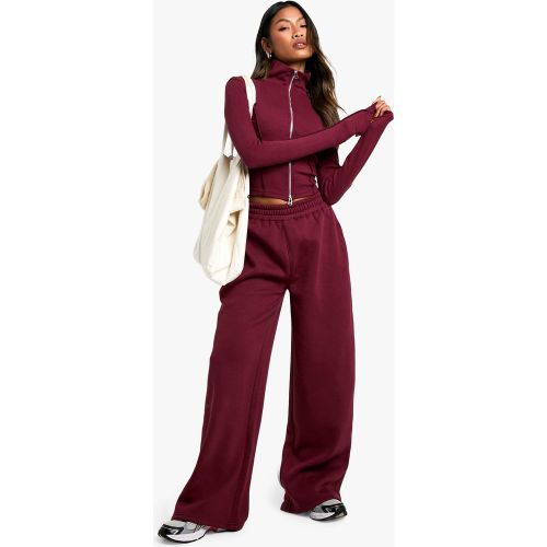 Ensemble Côtelé Avec Top À Double Zip Et Jogging - S - boohoo - Modalova