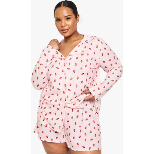 Grande Taille - Ensemble De Pyjama À Manches Longues Et Pantalon - 44 - boohoo - Modalova