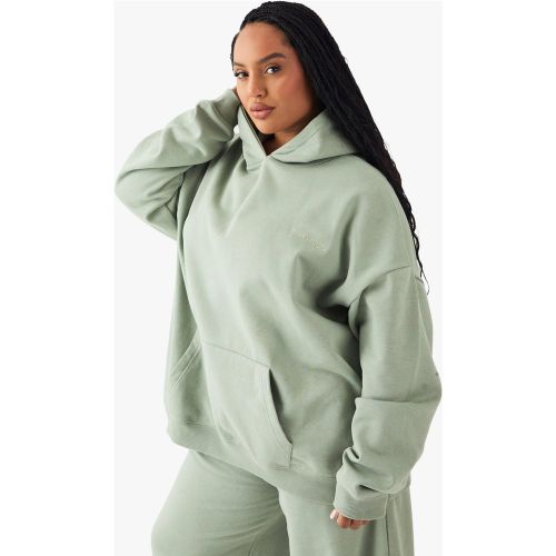 Plus" Dsgn Studio Embroidered Oversized Hoodie - 46 - boohoo - Modalova