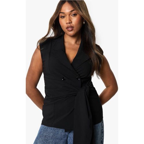 Grande Taille - Blazer Noué - 44 - boohoo - Modalova