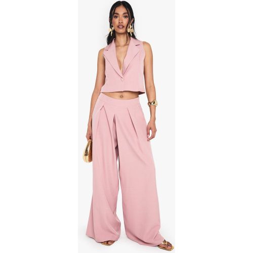 Pantalon De Tailleur Large - 40 - boohoo - Modalova