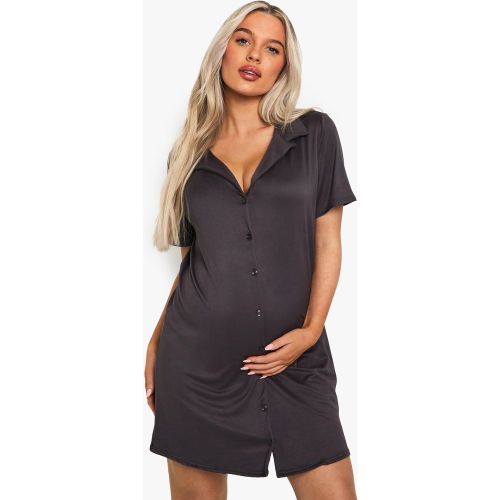 Maternité - Nuisette De Grossesse Boutonnée - 36 - boohoo - Modalova
