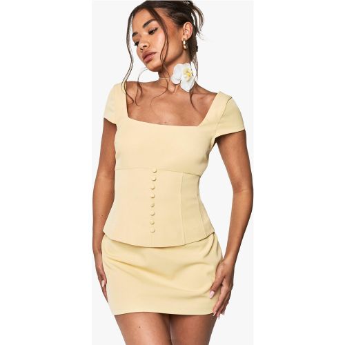 Top De Tailleur À Manches Courtes - 36 - boohoo - Modalova