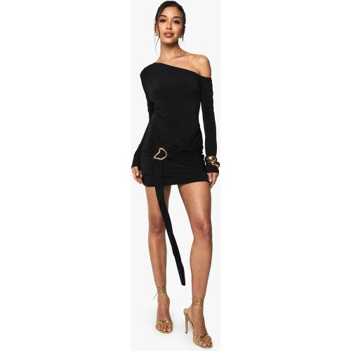 Robe Courte Asymétrique - 36 - boohoo - Modalova