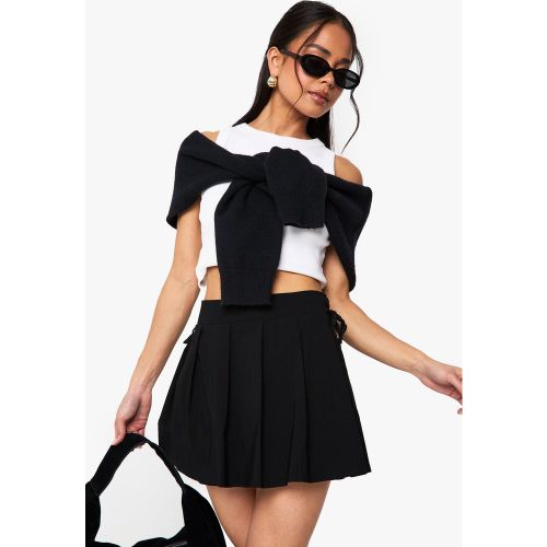 Jupe-Short Plissée À Taille Contrastante - 34 - boohoo - Modalova
