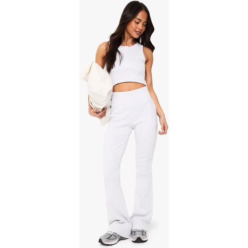 Legging Basique Flare Côtelé - 34 - boohoo - Modalova