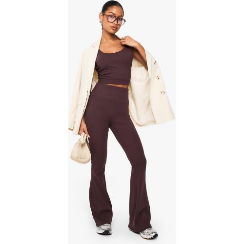 Legging Basique Flare Côtelé - 34 - boohoo - Modalova