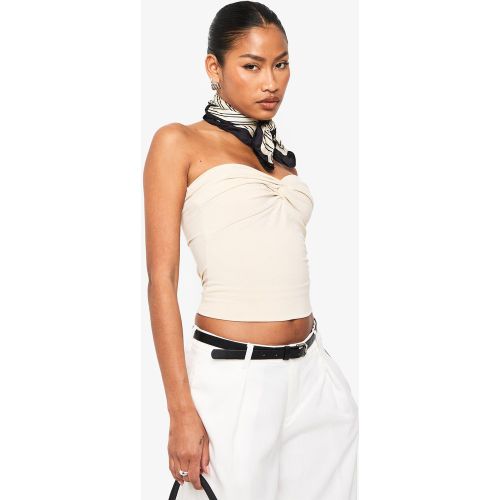 Top Bandeau Torsadé - 34 - boohoo - Modalova