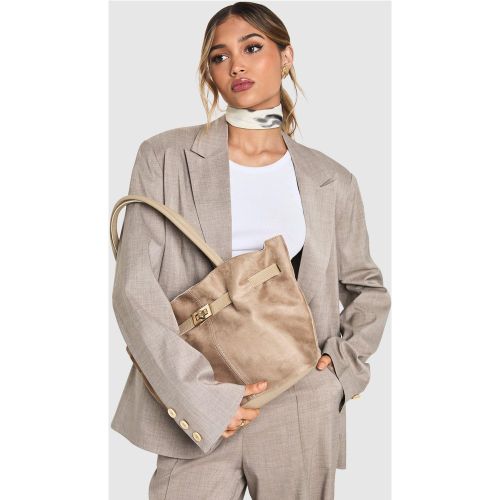 Tote Bag En Synthétique Utilitaire - One Size - boohoo - Modalova