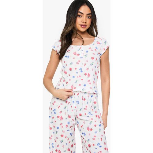 Ensemble De Pyjama À Imprimé Fruit - 34 - boohoo - Modalova
