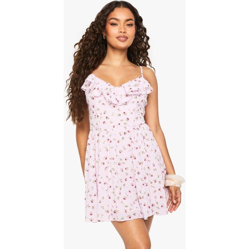 Robe Patineuse Fleurie - 36 - boohoo - Modalova