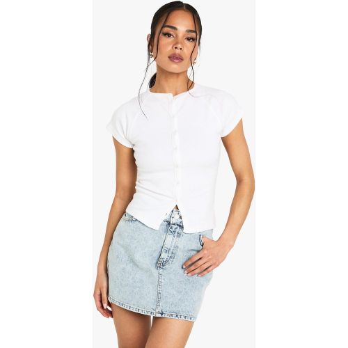 Mini-Jupe En Jean - 34 - boohoo - Modalova