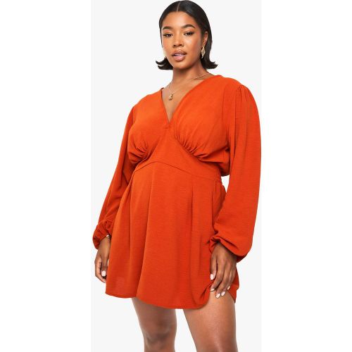 Grande Taille - Robe Patineuse Droite - 44 - boohoo - Modalova