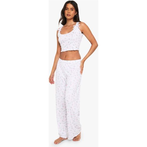 Ensemble De Pyjama Fleuri - 34 - boohoo - Modalova