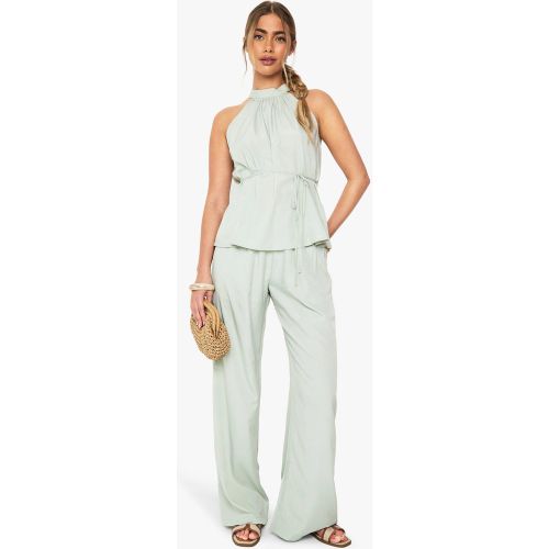 Ensemble À Dos Nu Avec Pantalon Palazzo - 34 - boohoo - Modalova