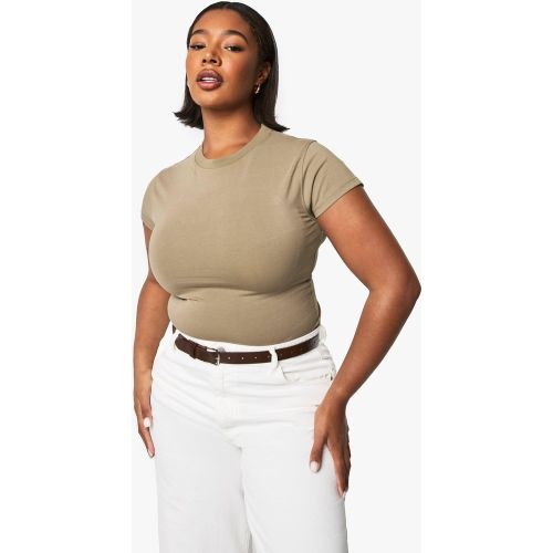 Grande Taille - Top Moulant Basique - 52 - boohoo - Modalova