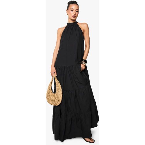 Tall" - Robe Babydoll En Coton À Col Montant - 36 - boohoo - Modalova