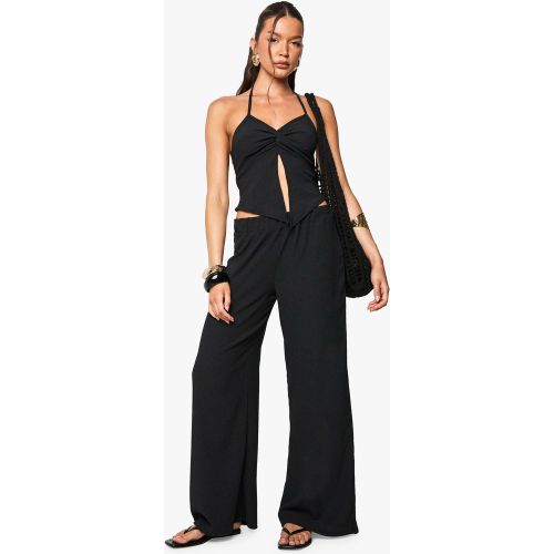 Pantalon Large Plissé - 34 - boohoo - Modalova