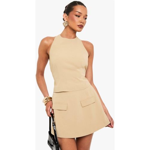 Mini-Jupe Tissée À Poche - 34 - boohoo - Modalova