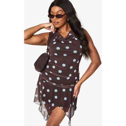 Grande Taille - Robe Courte À Pois - 48 - boohoo - Modalova