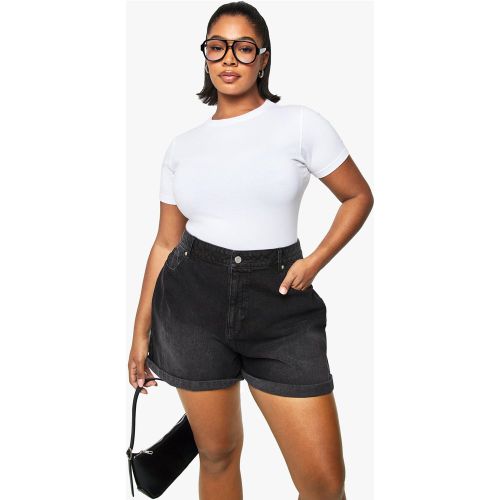 Grande Taille - Short Mom En Jean - 44 - boohoo - Modalova