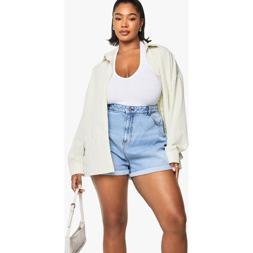 Grande Taille - Short Mom En Jean - 44 - boohoo - Modalova
